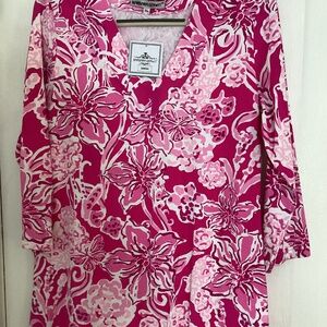Barbara Gerwit LG,Pink And White NWOT